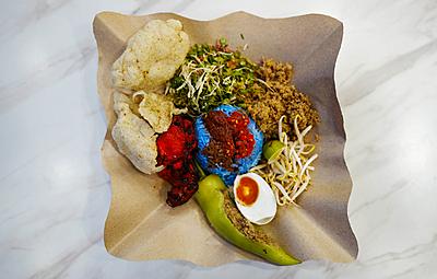 nasi kerabu farhanah, shah alam
