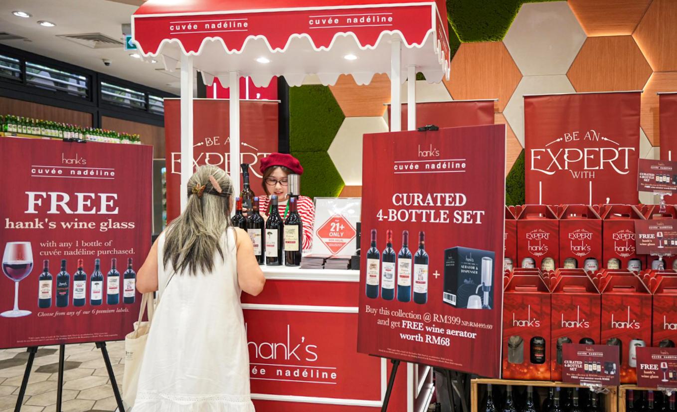 Explore exclusive Bordeaux wines at hank's in The Gardens Mall