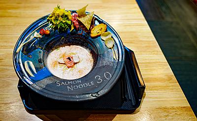 salmon noodle, lot 10